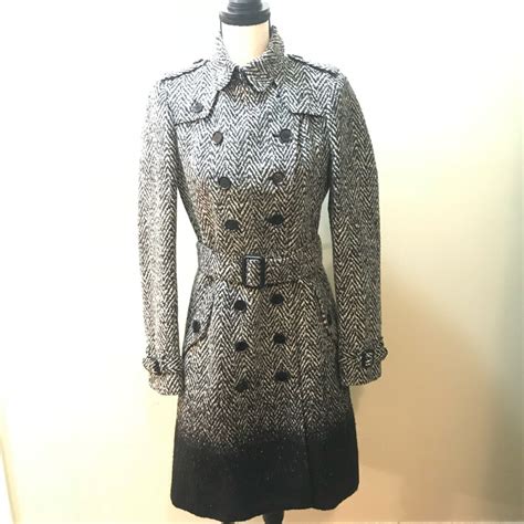 burberry herringbone tweed coat|burberry trench coat women.